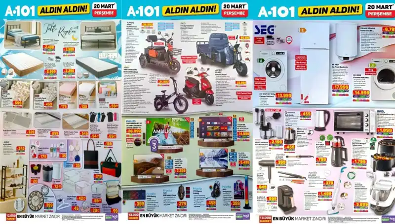 20 Mart Perşembe Tarihinde A101 Aktüel Kataloğu ile Ev İhtiyaçlarınızı Karşılayın!