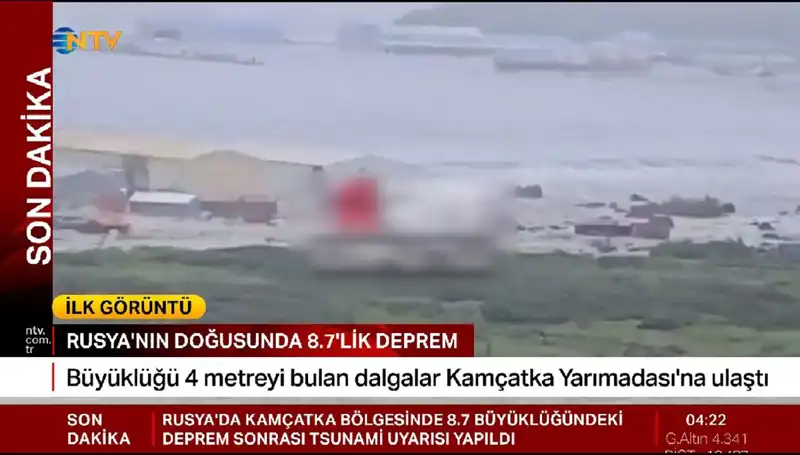 Kamçatka Kıyılarında Tsunami Alarmı: İlk Dalgalar Suyun Üzerinde