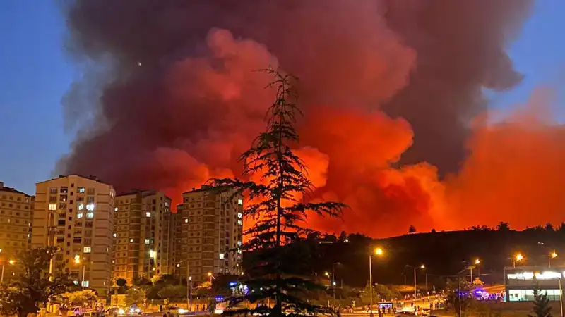 Bursa'da Yangınlar Alışılmadık Şiddette Devam Ediyor!