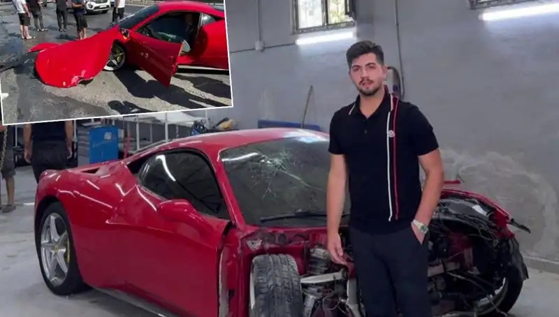 15 Milyonluk Ferrari Hurdaya Döndü: Sahibi Neler Yaşadı?