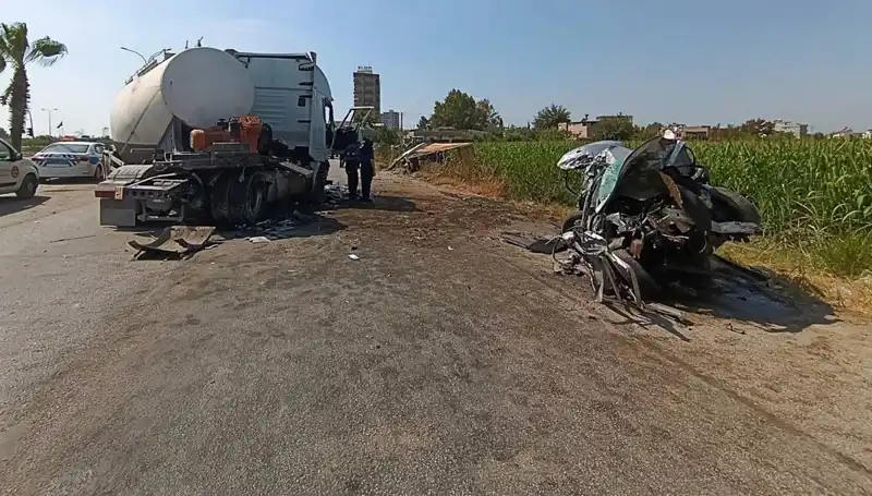 Adana'da Feci Kaza: Otomobil ve Kamyona Tanker Çarpınca Ortalık Karıştı