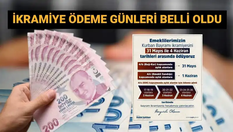 Emeklilere Bayram İkramiyeleri Yolda! Hesaplar Ne Zaman Doldurulacak?