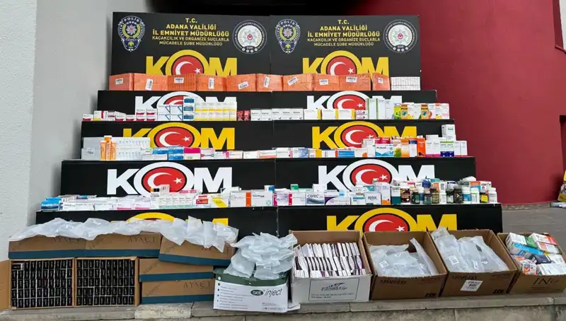 Adana'da Yasaklı İlaç Operasyonu: 300 Bin Lira Değerinde 30 Bin Paket Ele Geçirildi