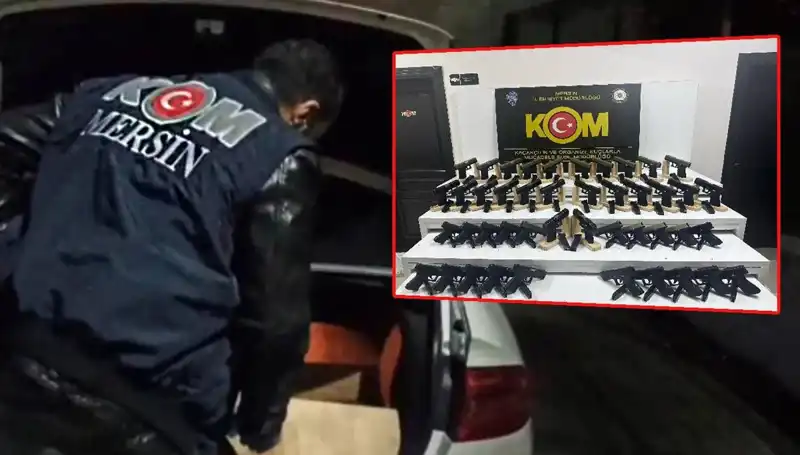 Mersin'de Şok Baskın: Otomobil Yerine Silah Deposuna Rastlandı!